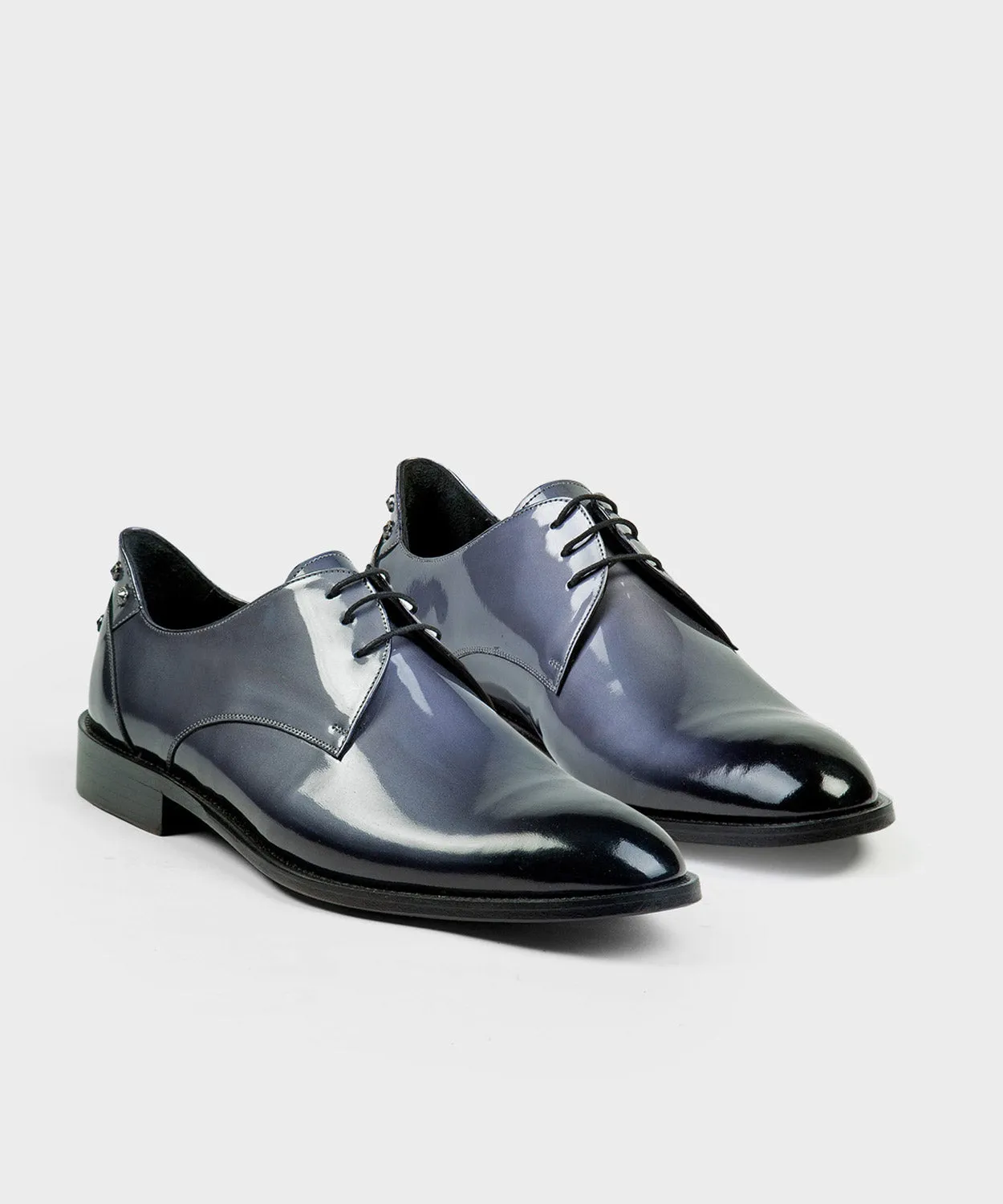 Gray Patent Loafer
