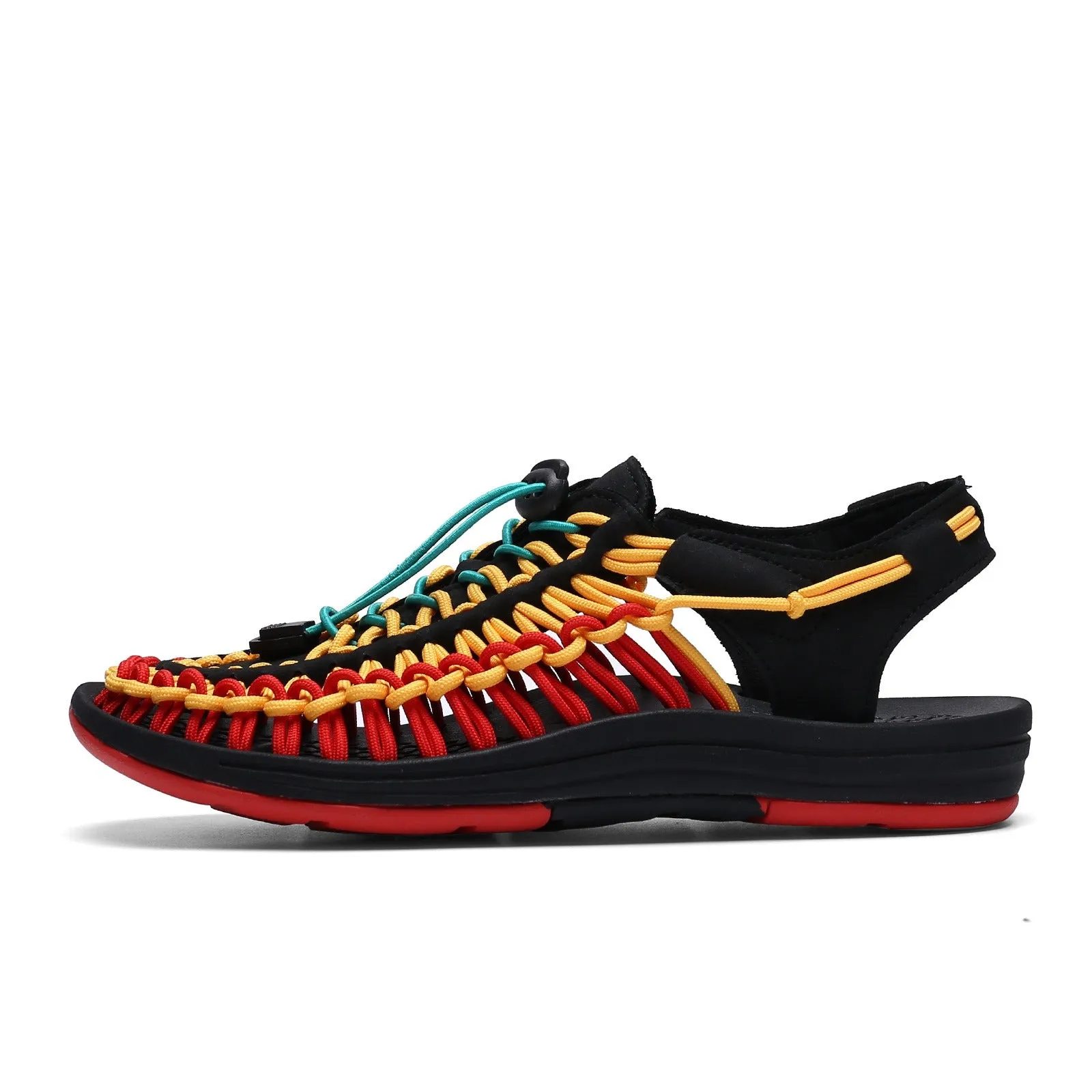 Groovywish Men Orthopedic Sandals Weaving Non-shock Unique Summer 2023