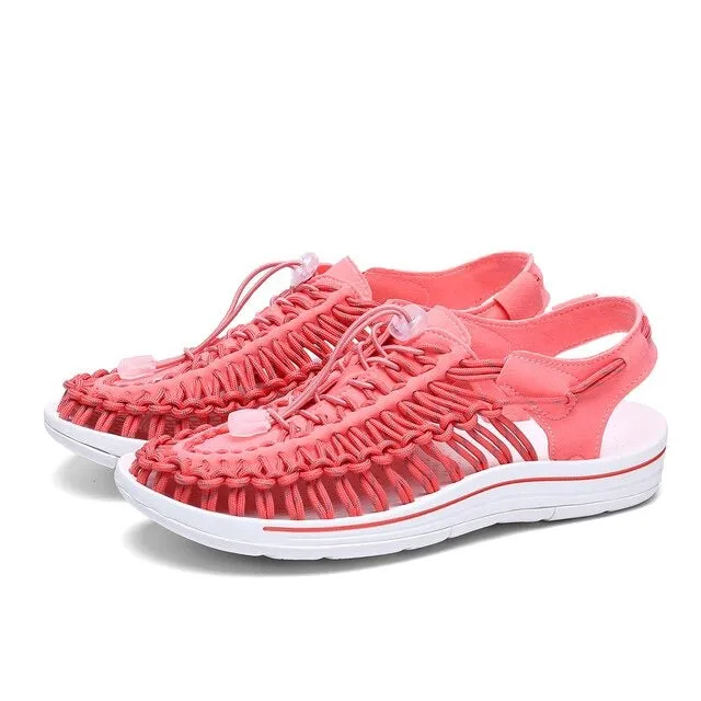 Groovywish Men Orthopedic Sandals Weaving Non-shock Unique Summer 2023