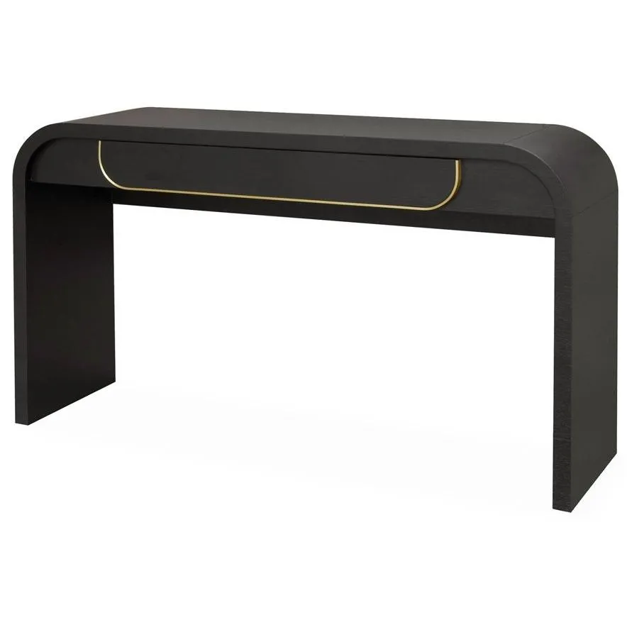 Harley 1.4m Console Table - Textured Espresso Black