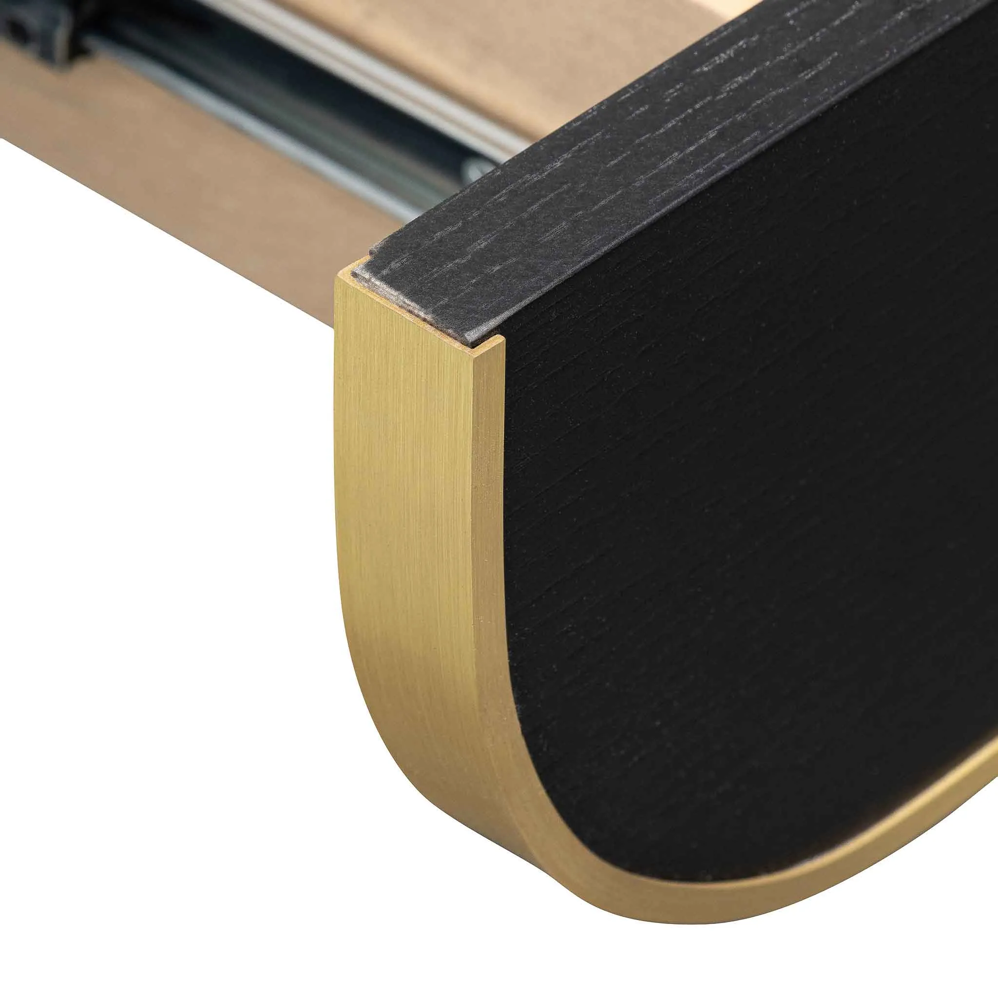 Harley 1.4m Console Table - Textured Espresso Black