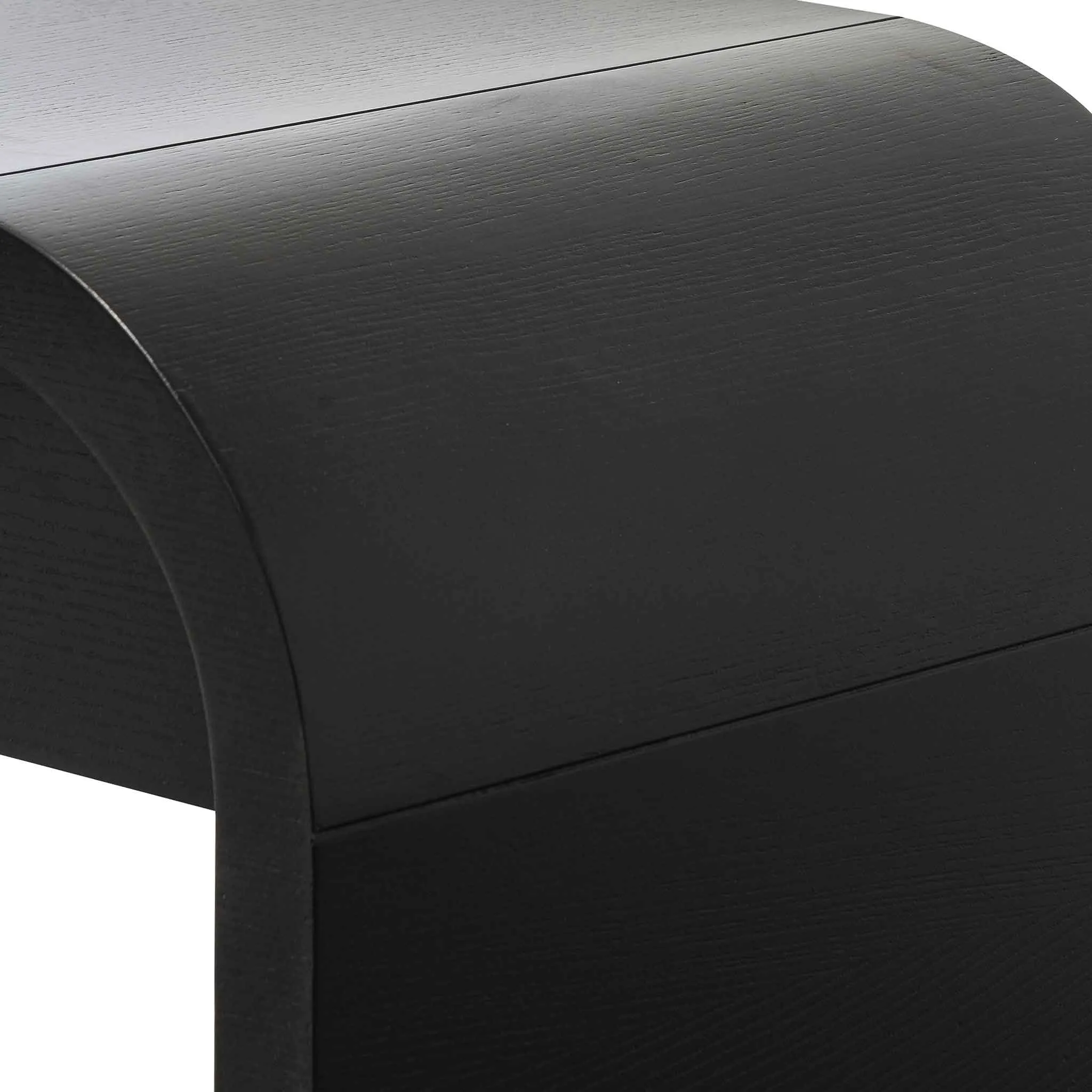 Harley 1.4m Console Table - Textured Espresso Black