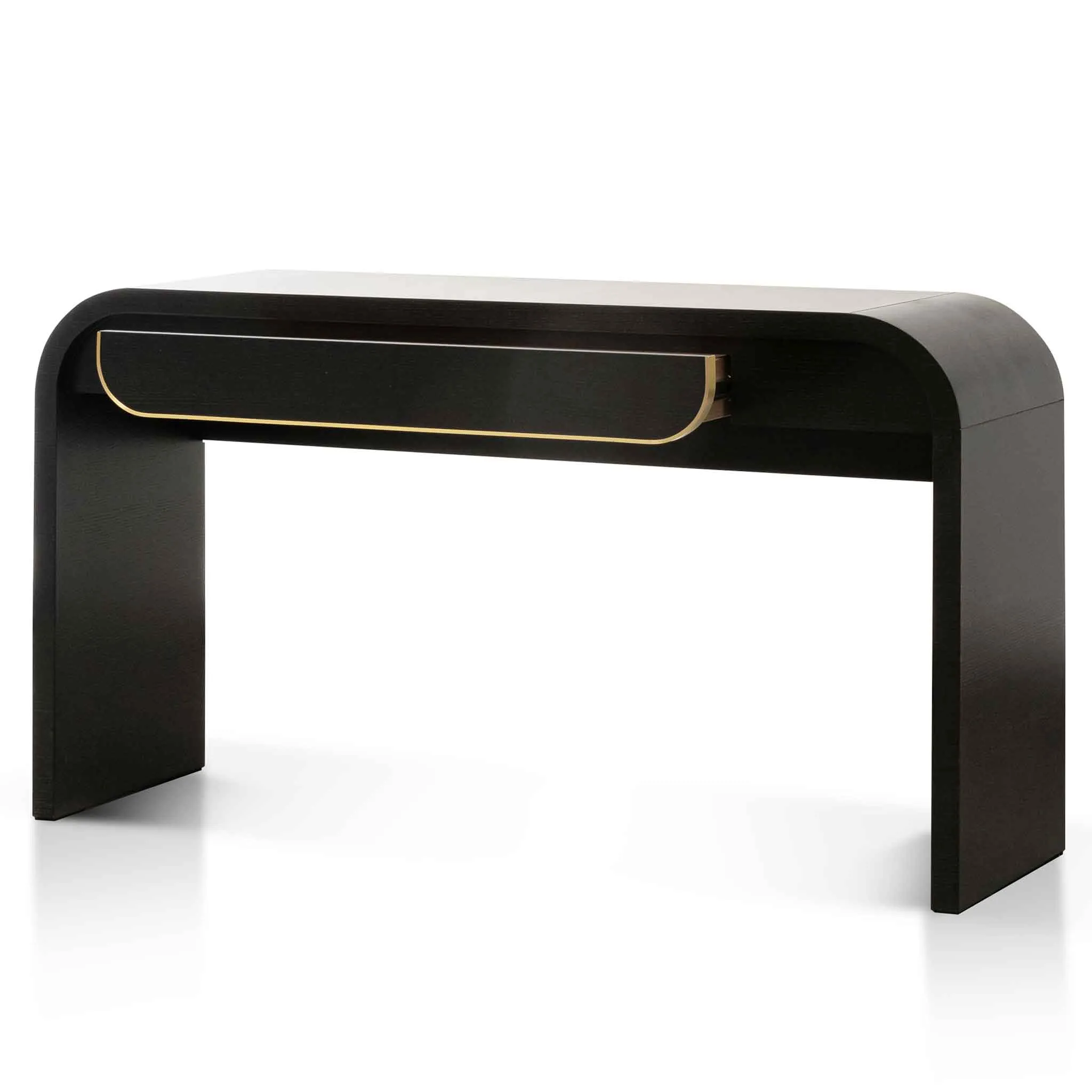 Harley 1.4m Console Table - Textured Espresso Black