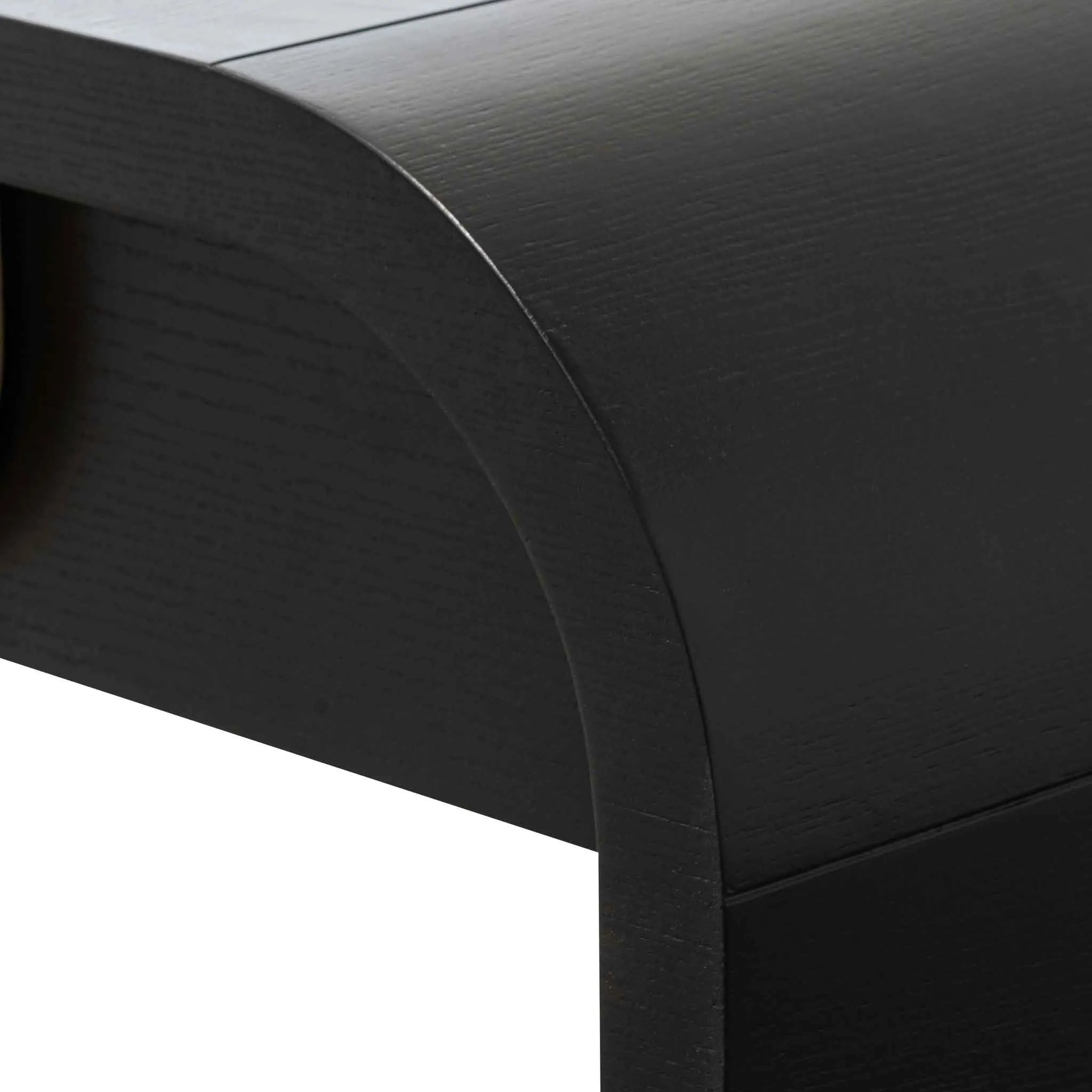 Harley 1.4m Console Table - Textured Espresso Black