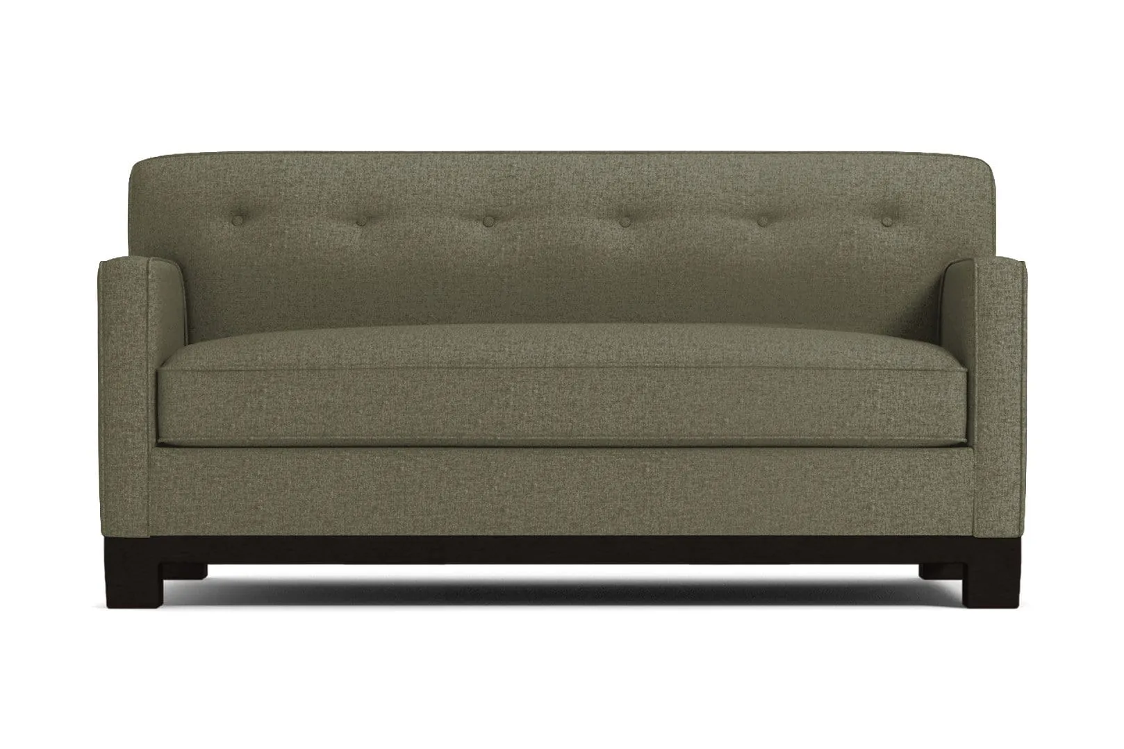 Harrison Ave Apartment Size Sleeper Sofa Bed :: Leg Finish: Espresso / Sleeper Option: Memory Foam Mattress
