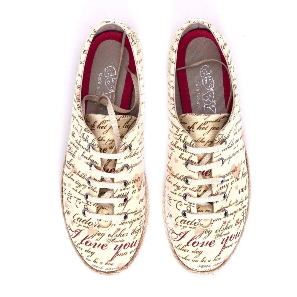 I Love You Ballerinas Shoes FBR1223