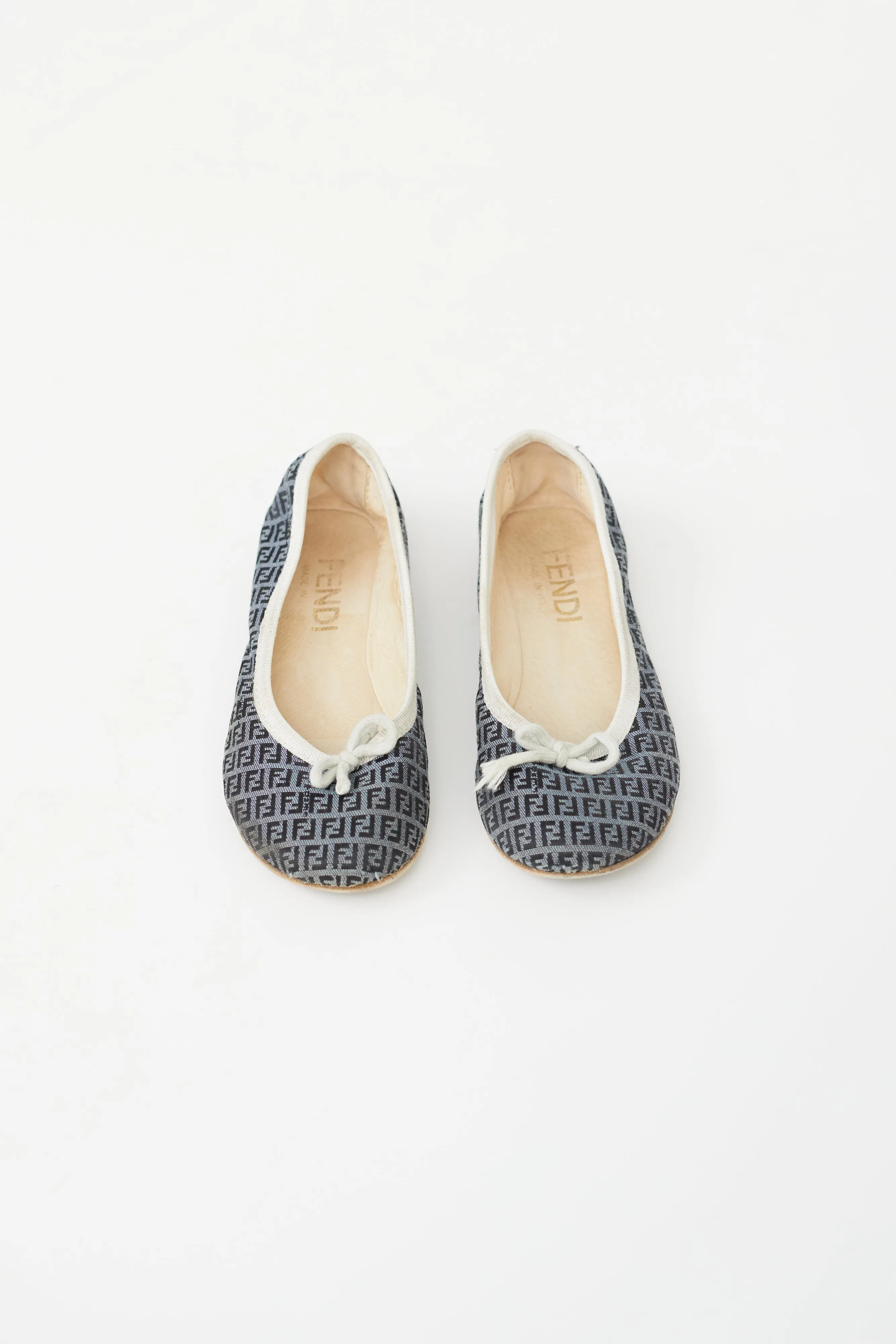 Kids Blue Zucca Canvas Flat