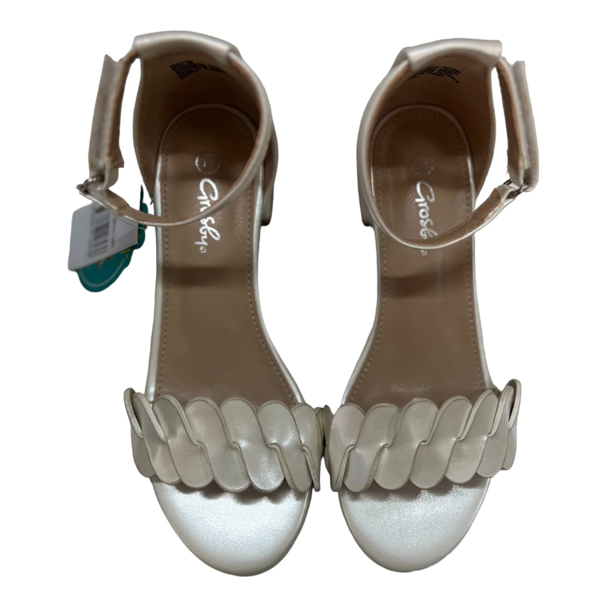 Kids Girls Grosby Clover Sandals White