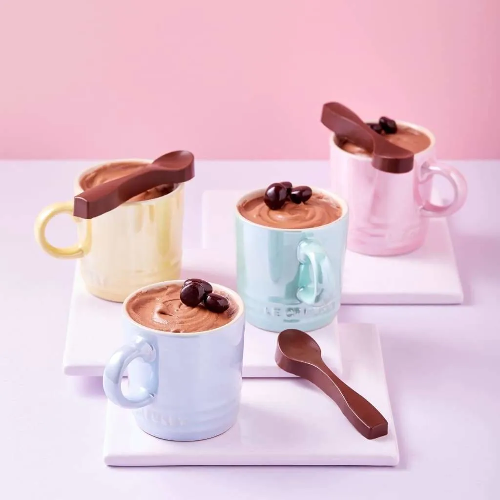 Le Creuset Stoneware Glacé Set of 4 Espresso Mugs