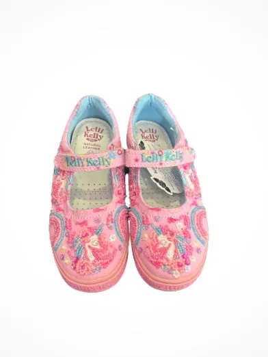 Lelli Kelly pink fantasy canvas shoes