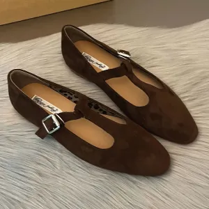 LIZAKOSHT  -  Autumn Women Flat Shoes Fashion Round Toe Slip On Ladies Elegant Mary Jane Shoes Soft Flat Heel Outdoor Dress Ballerine New Shoe