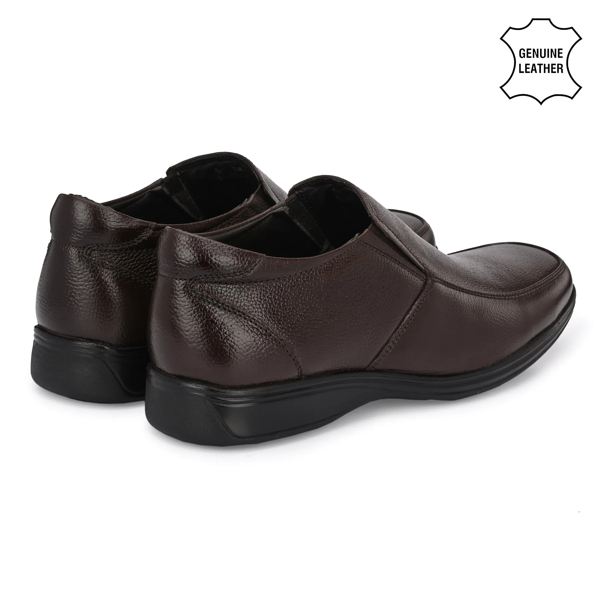 Luxe Full Grain Leather Slip Ons