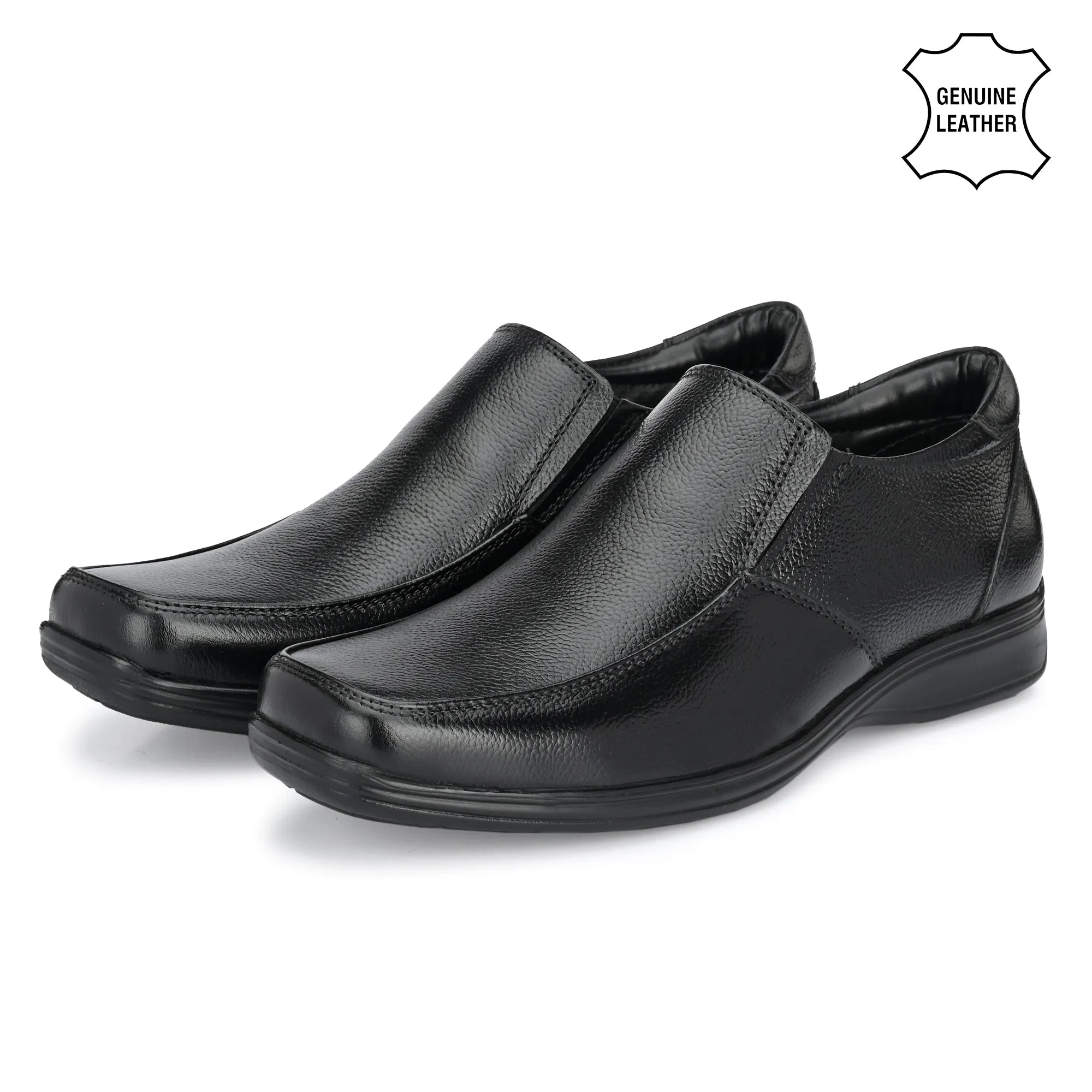 Luxe Full Grain Leather Slip Ons