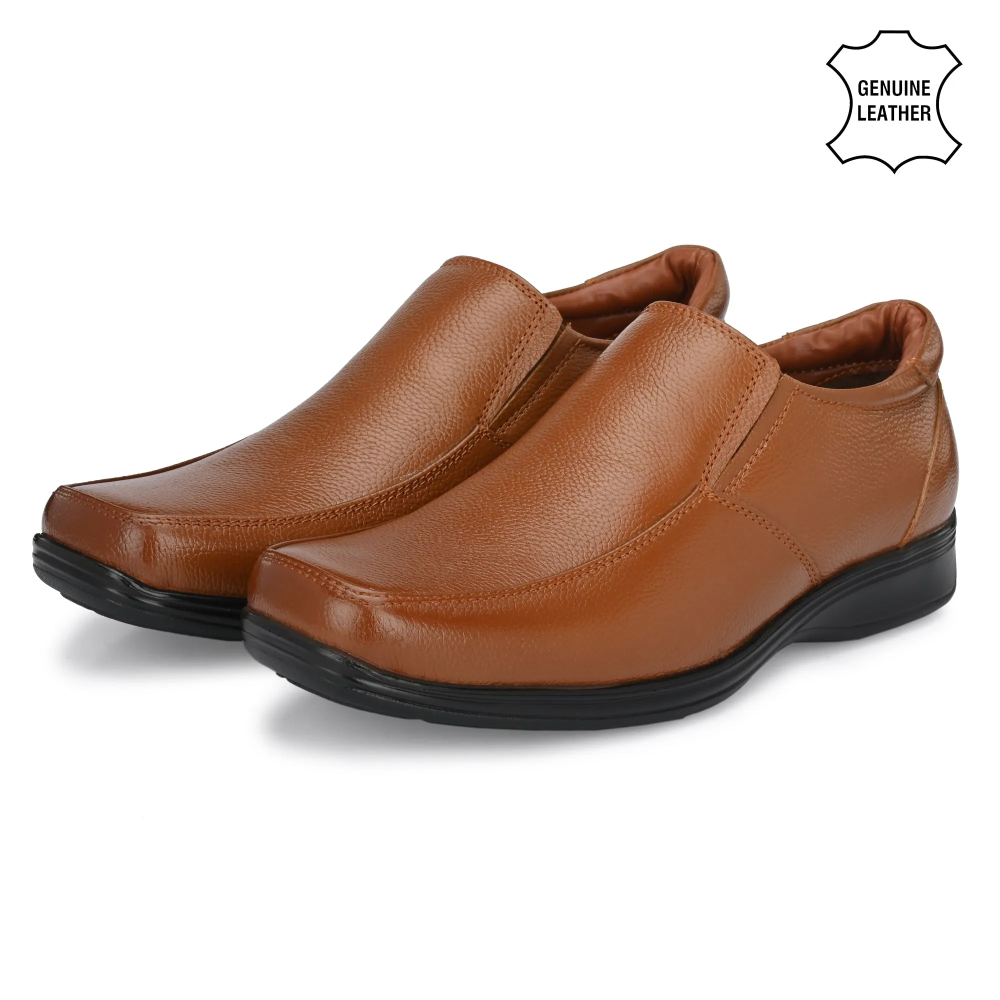 Luxe Full Grain Leather Slip Ons