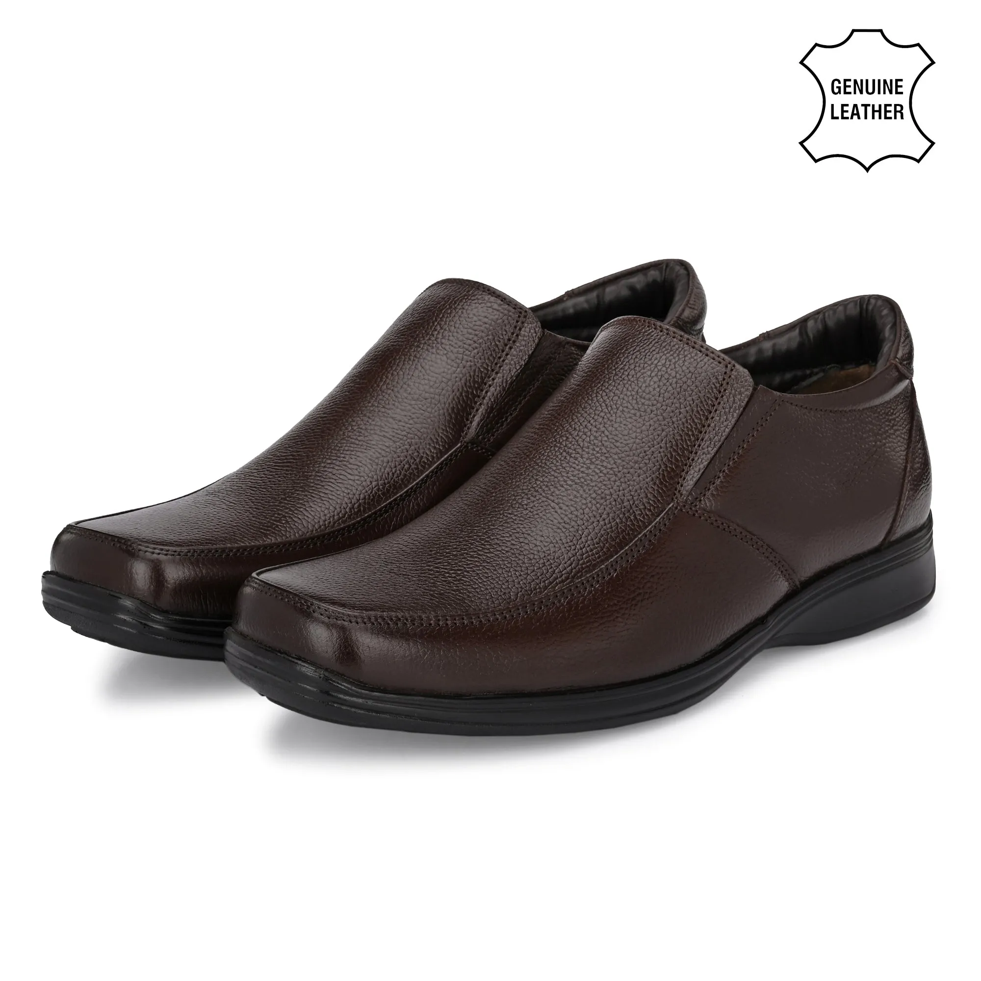 Luxe Full Grain Leather Slip Ons