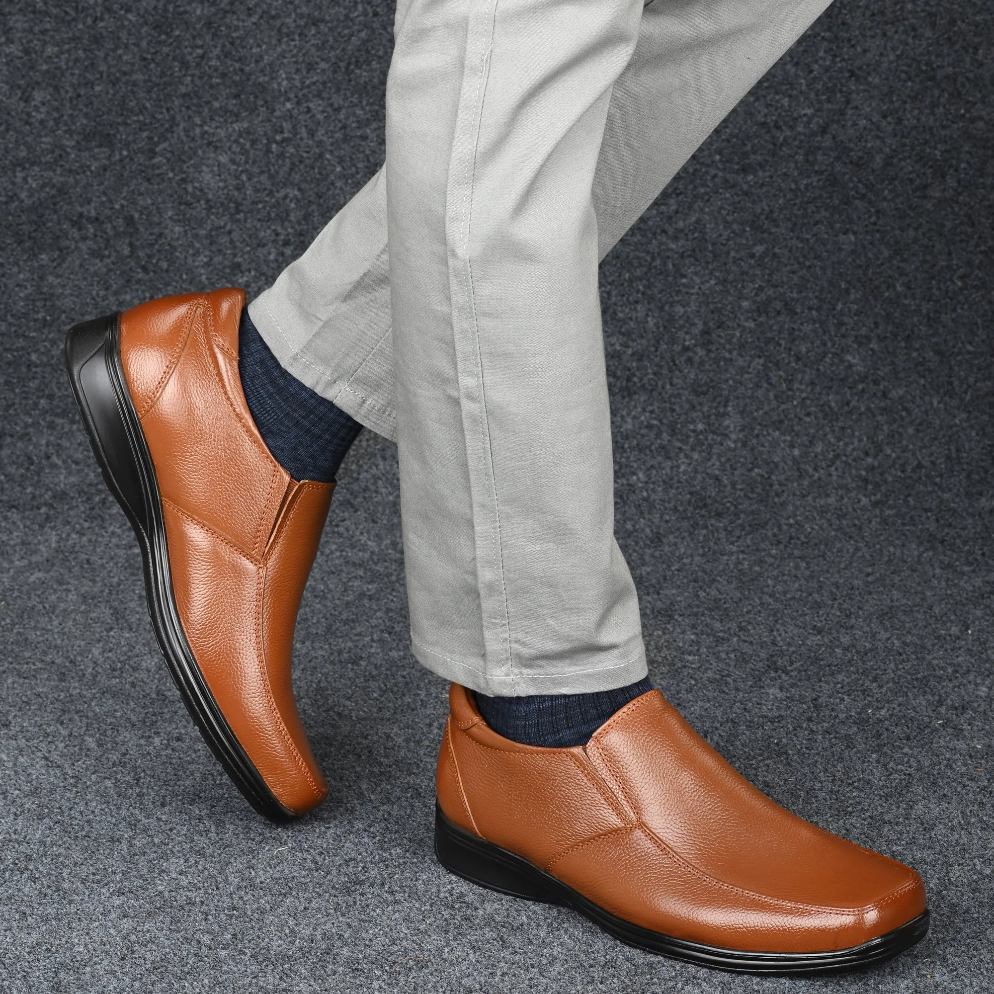 Luxe Full Grain Leather Slip Ons