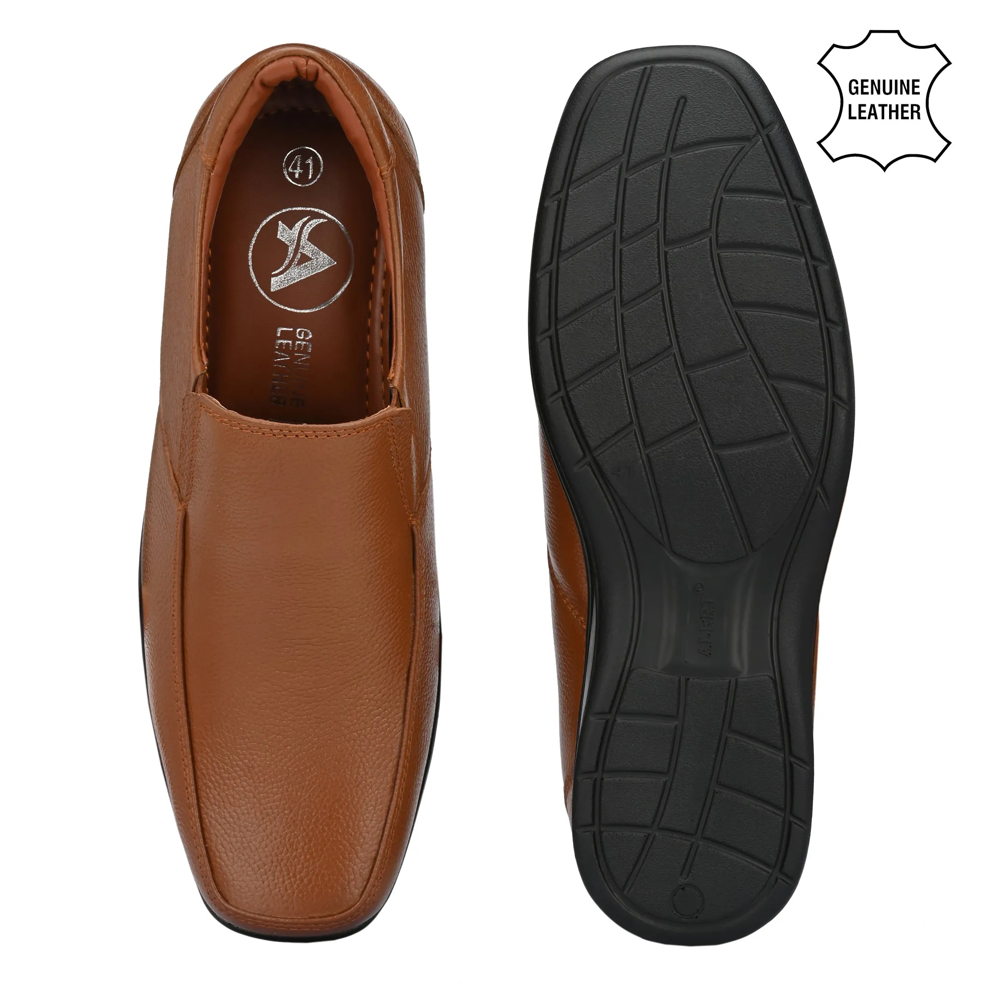 Luxe Full Grain Leather Slip Ons