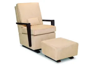 Madisson Upholstered Glider & Ottoman