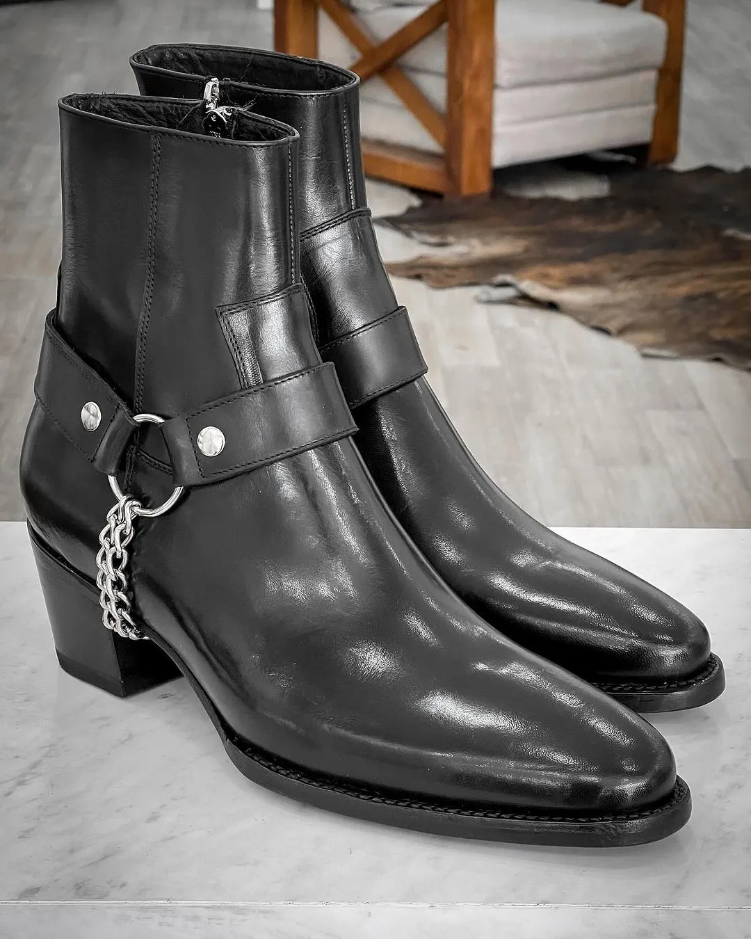 Men's Fashion Chain Boots