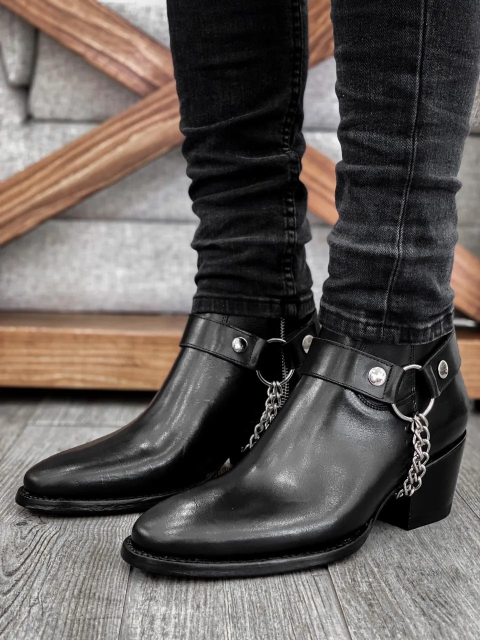 Men's Fashion Chain Boots