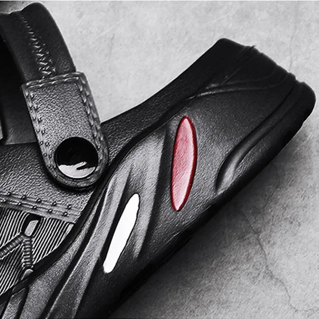 Men's hollow breathable closed toe beach sandals