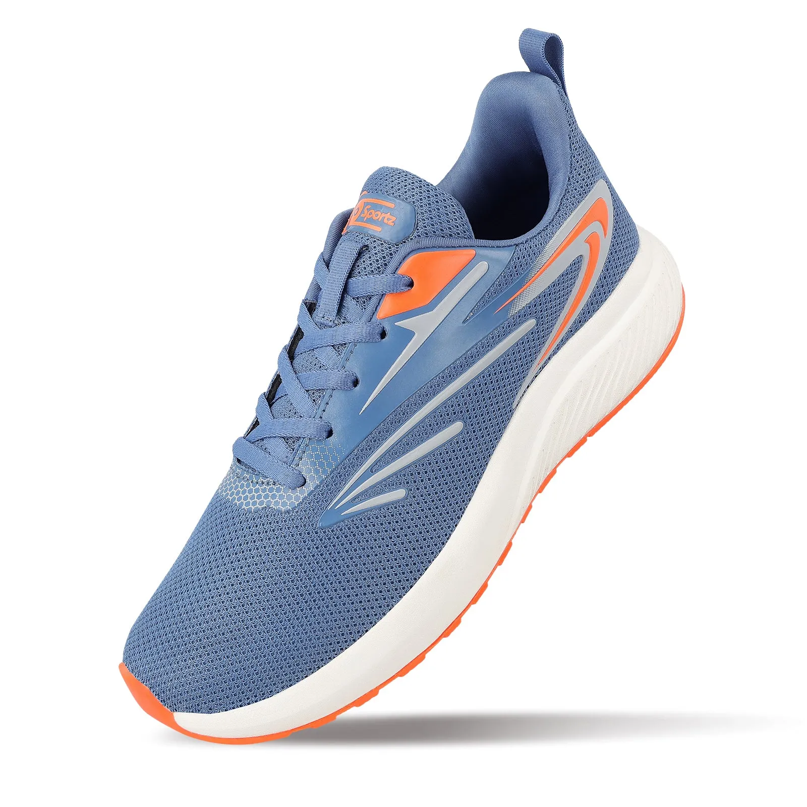 Men's Lace-up Sports Shoe - WS9603 SkyBlue Orange