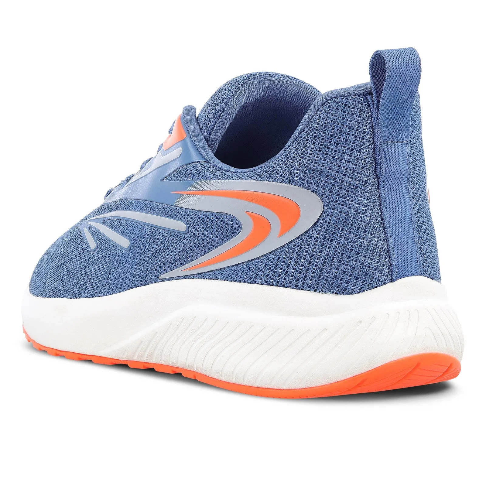 Men's Lace-up Sports Shoe - WS9603 SkyBlue Orange