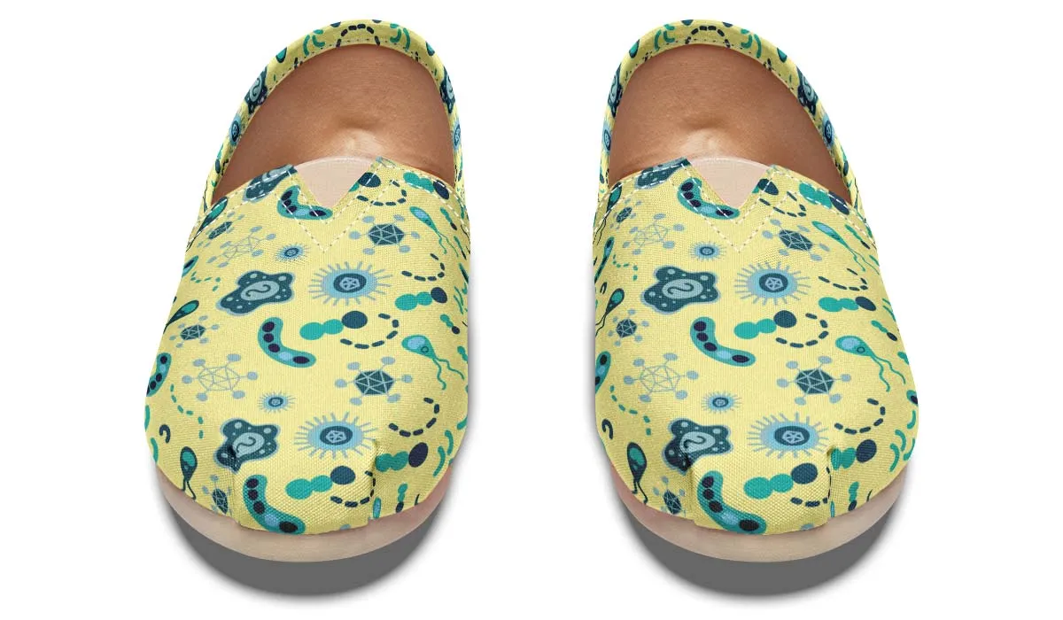 Microbiology Pattern Casual Shoes