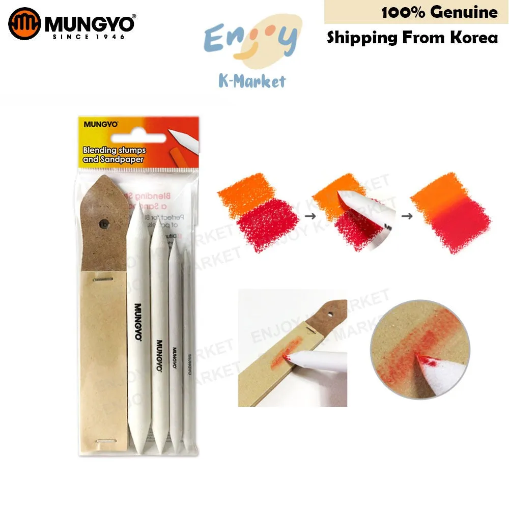 Mungyo Blending Stump & Sand Paper Set