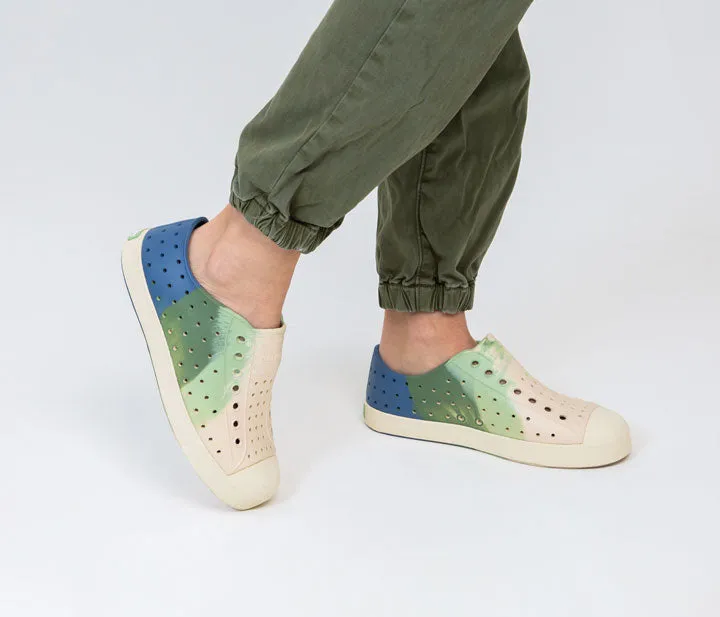 Native Jefferson Bloom Marble Shoes - Fig Loch Marble/Bone White