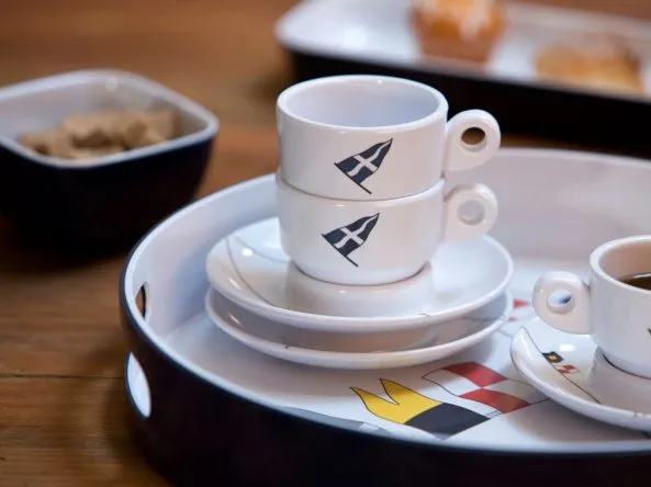 Nautical Melamine Espresso Sets