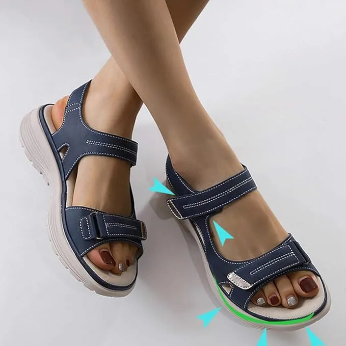 NEW Retails $140 Pro Step - Orthopedic Sandals, Blue, Sz 8.5