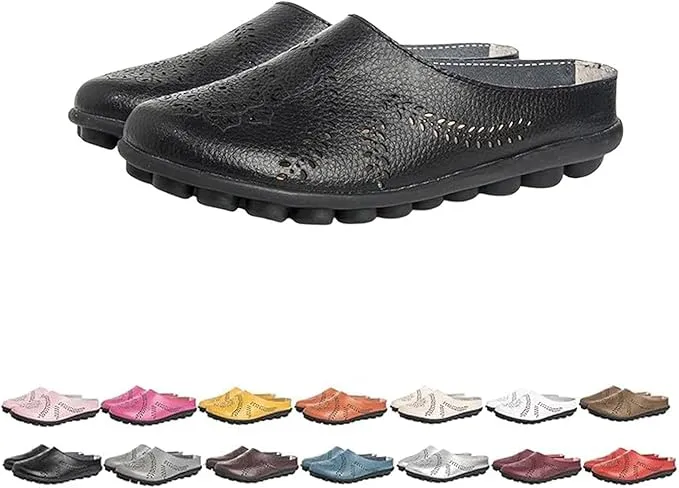 NEW Retails $68, Merriel's Orthopedic Hollow Shoes/Slippers, Black, Sz 8