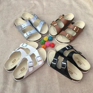 New Summer Casual Comfort Flat Heel Cork Slippers Sandals