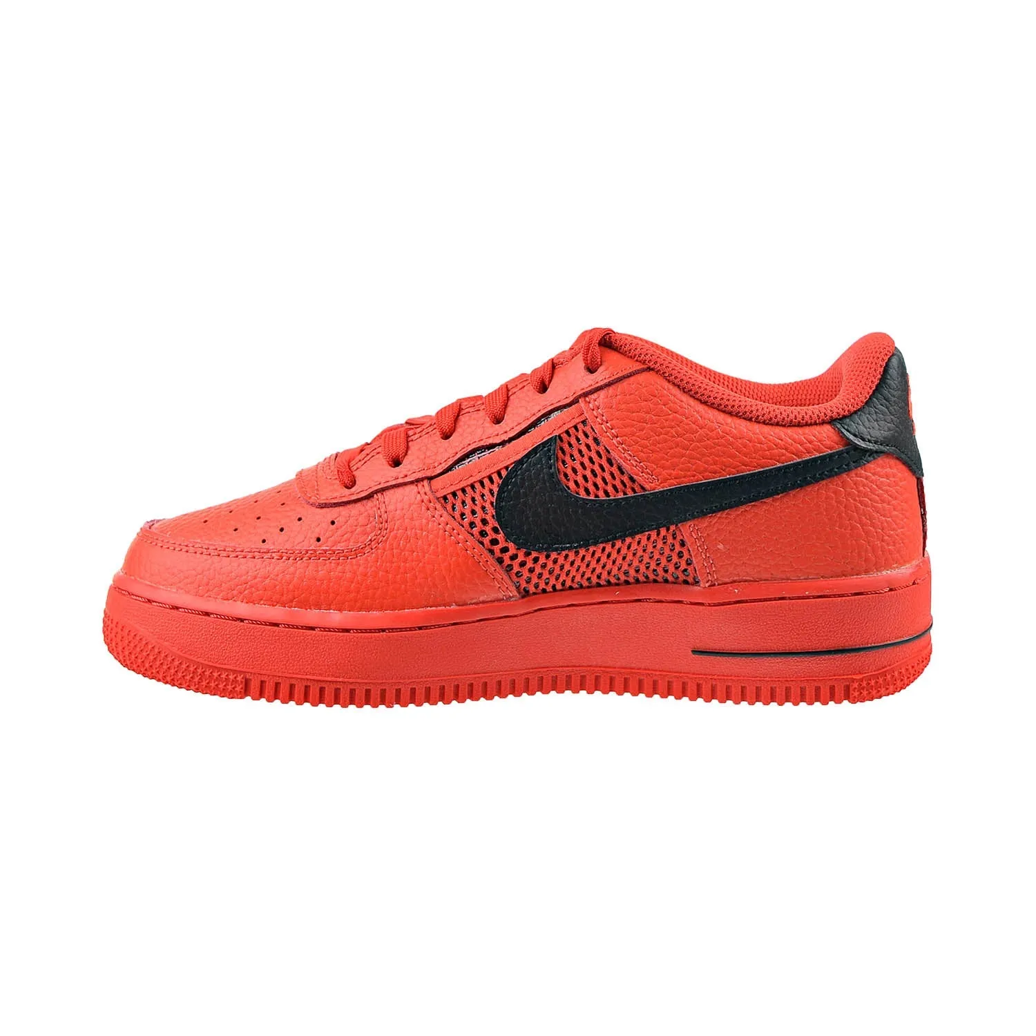 Nike Air Force 1 LV8 (GS) Big Kids' Shoes Habanero Red-White-Black