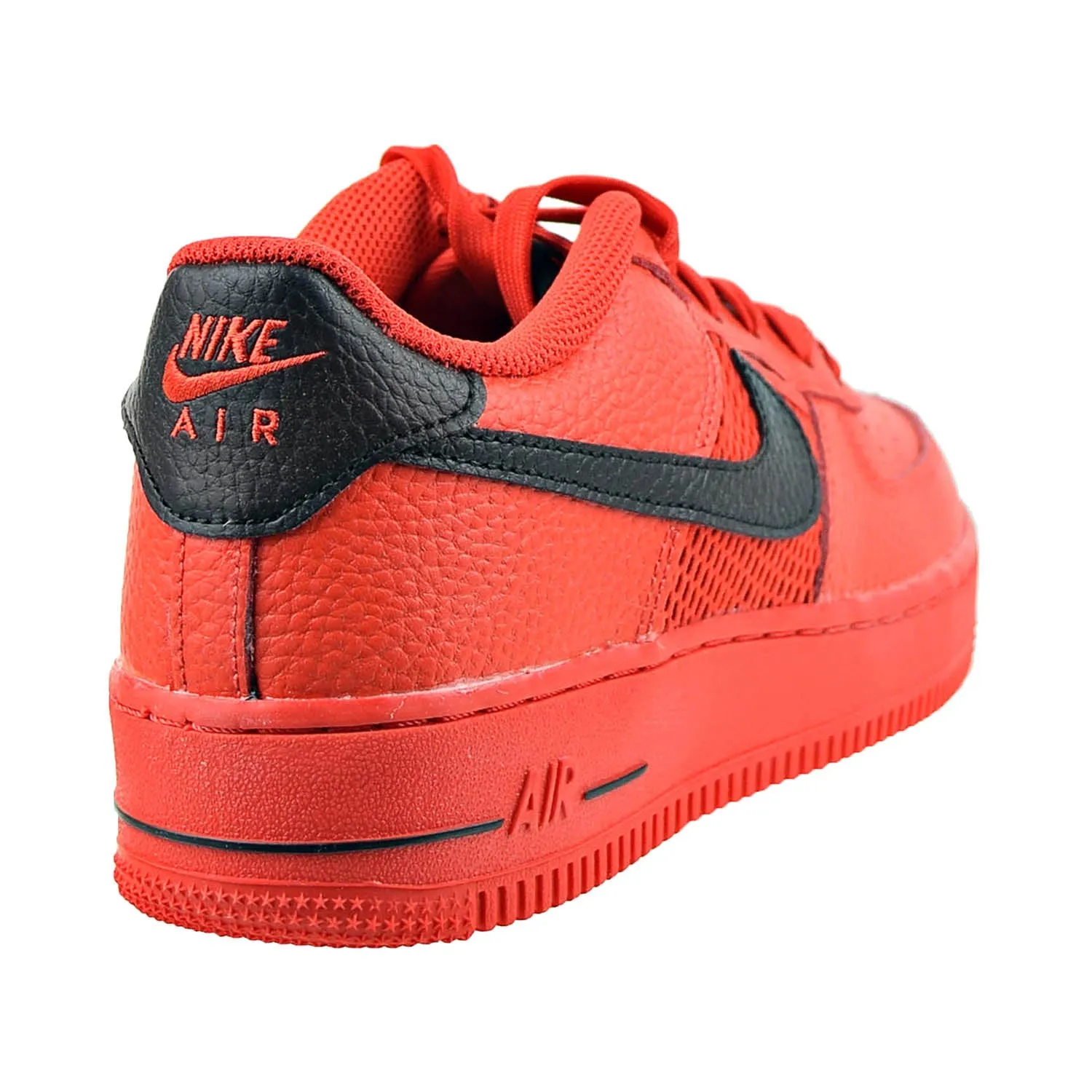 Nike Air Force 1 LV8 (GS) Big Kids' Shoes Habanero Red-White-Black