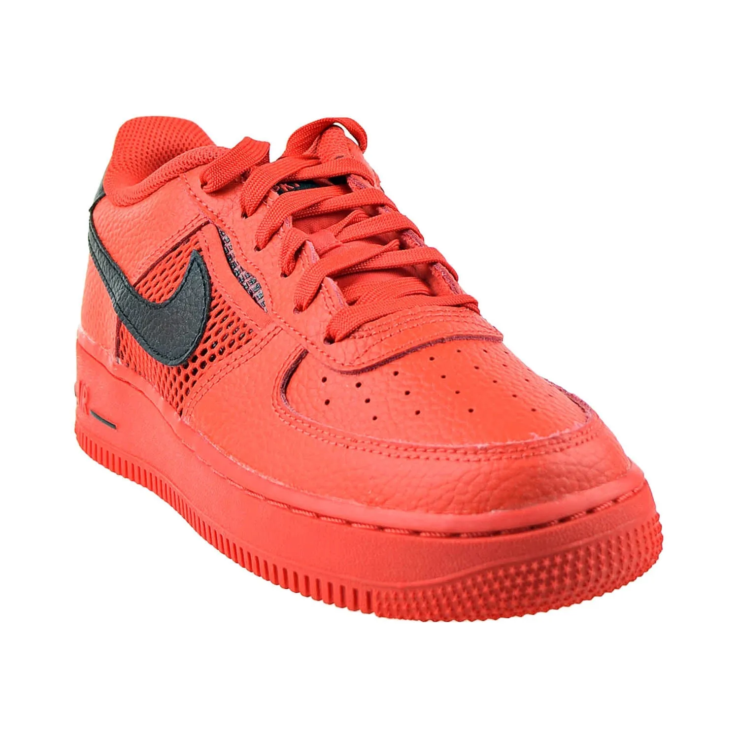 Nike Air Force 1 LV8 (GS) Big Kids' Shoes Habanero Red-White-Black