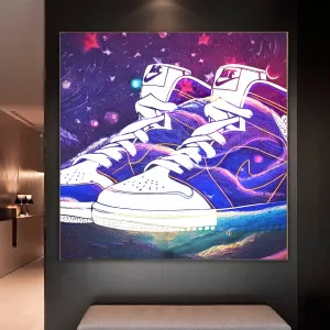 Nike Jordans Purple Sky Wall Art  | Lisa Jaye Art Designs