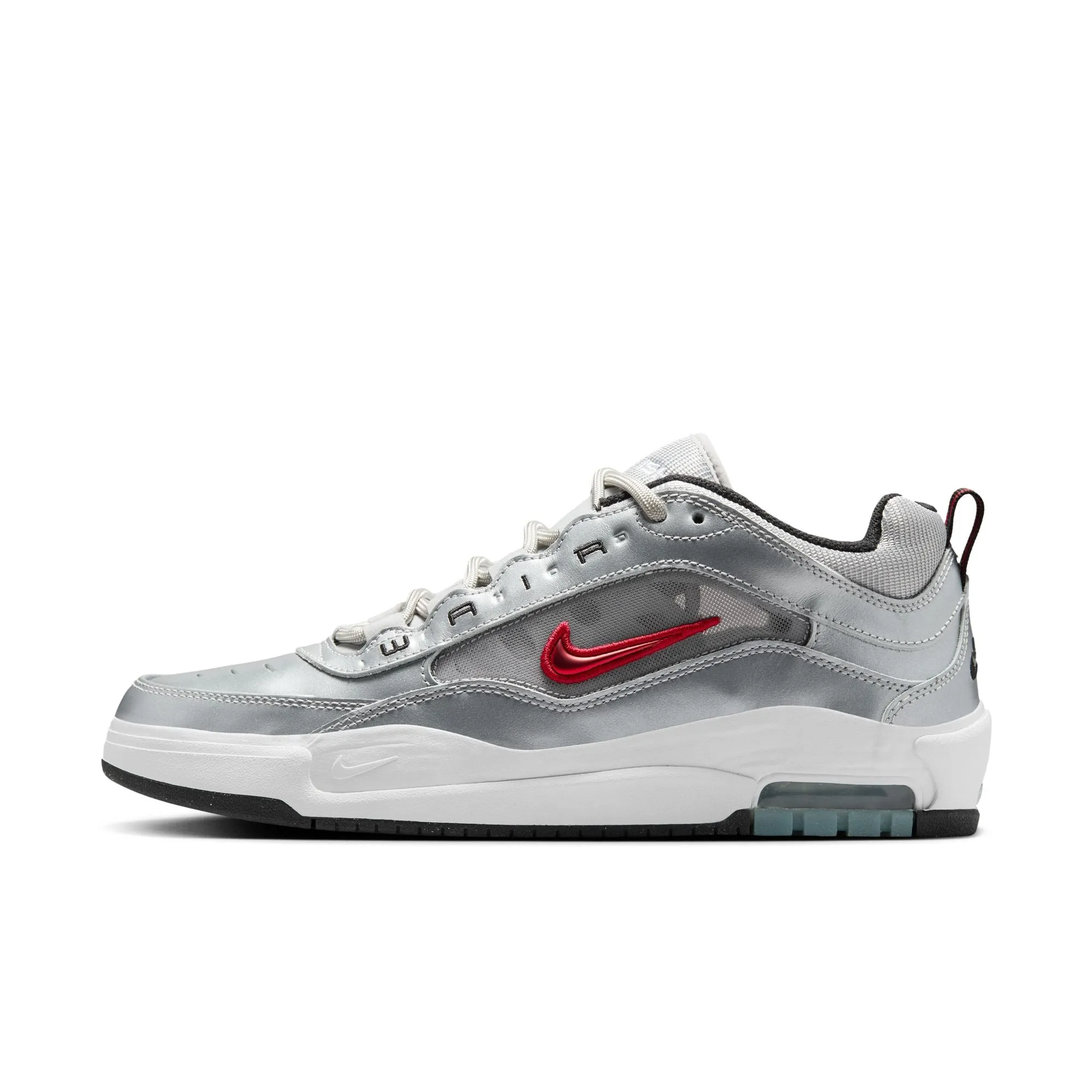 Nike SB - Air Max Ishod 'Silver Bullet' Metallic Silver / Varsity Red