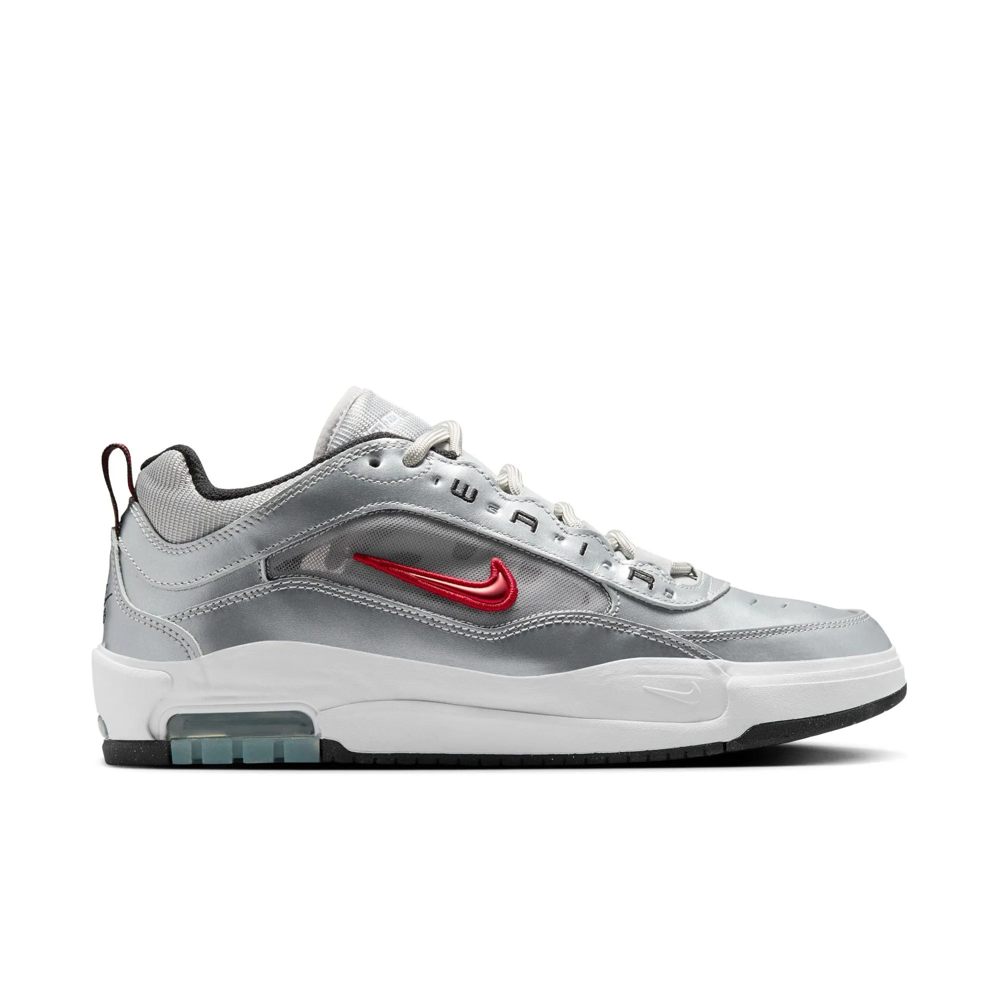 Nike SB - Air Max Ishod 'Silver Bullet' Metallic Silver / Varsity Red