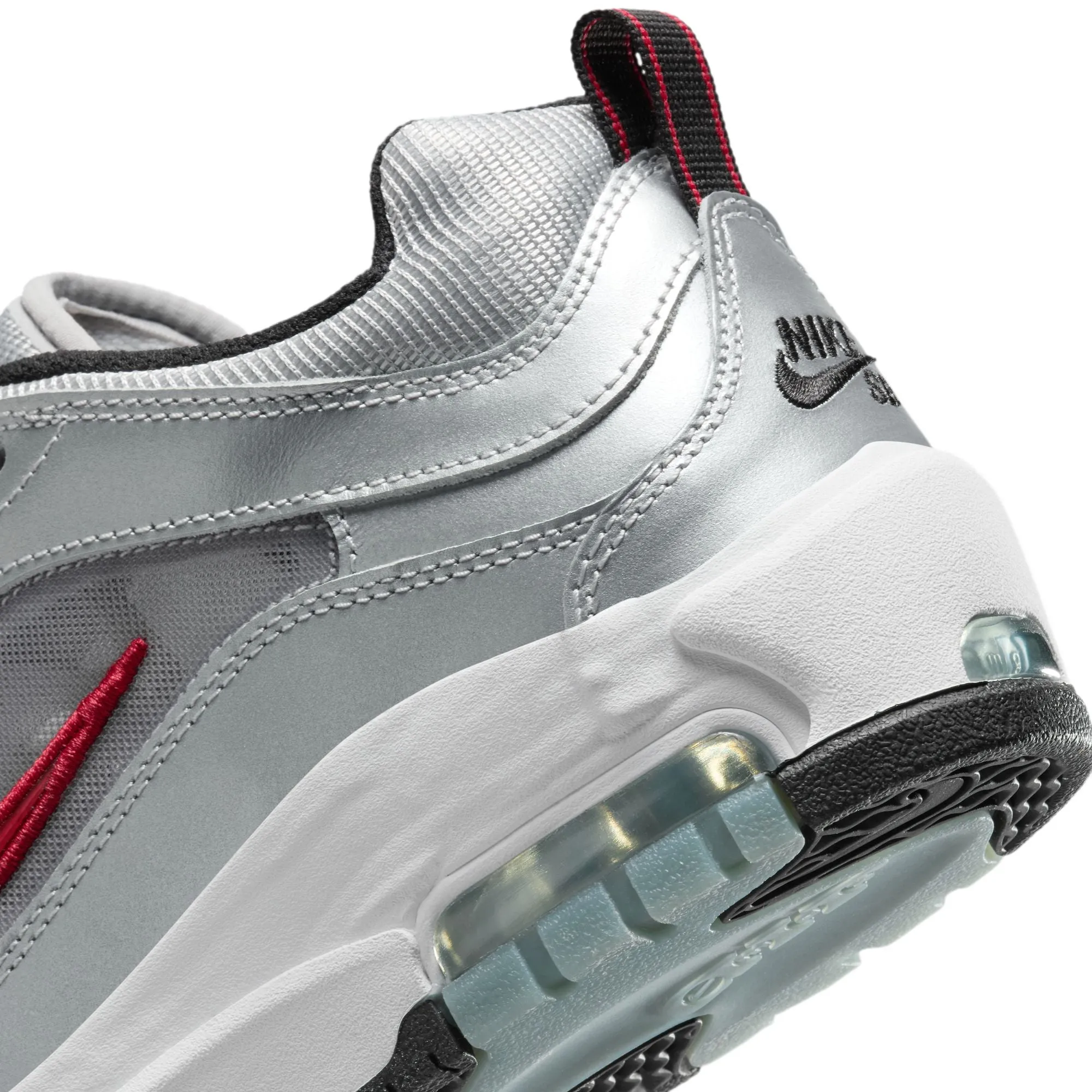 Nike SB - Air Max Ishod 'Silver Bullet' Metallic Silver / Varsity Red
