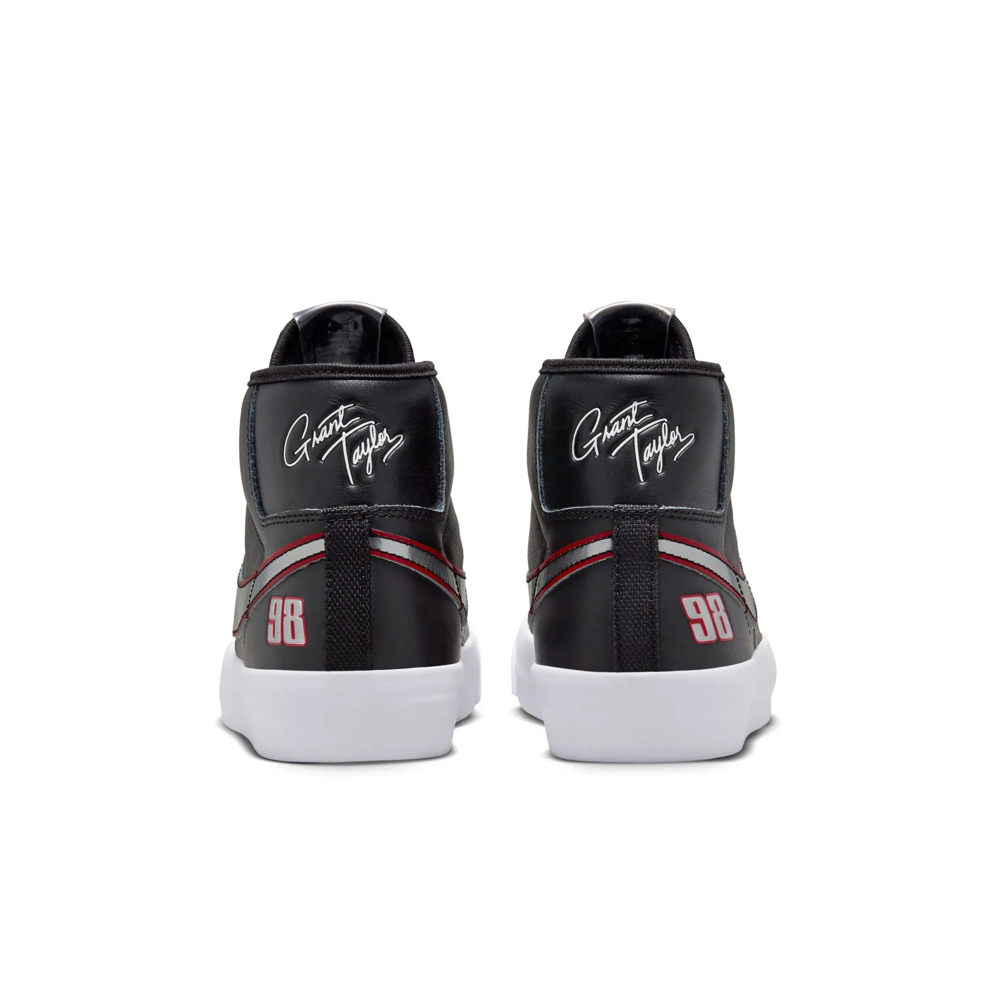 NIKE SB BLAZER MID PRO GT BLACK / METALLIC SILVER