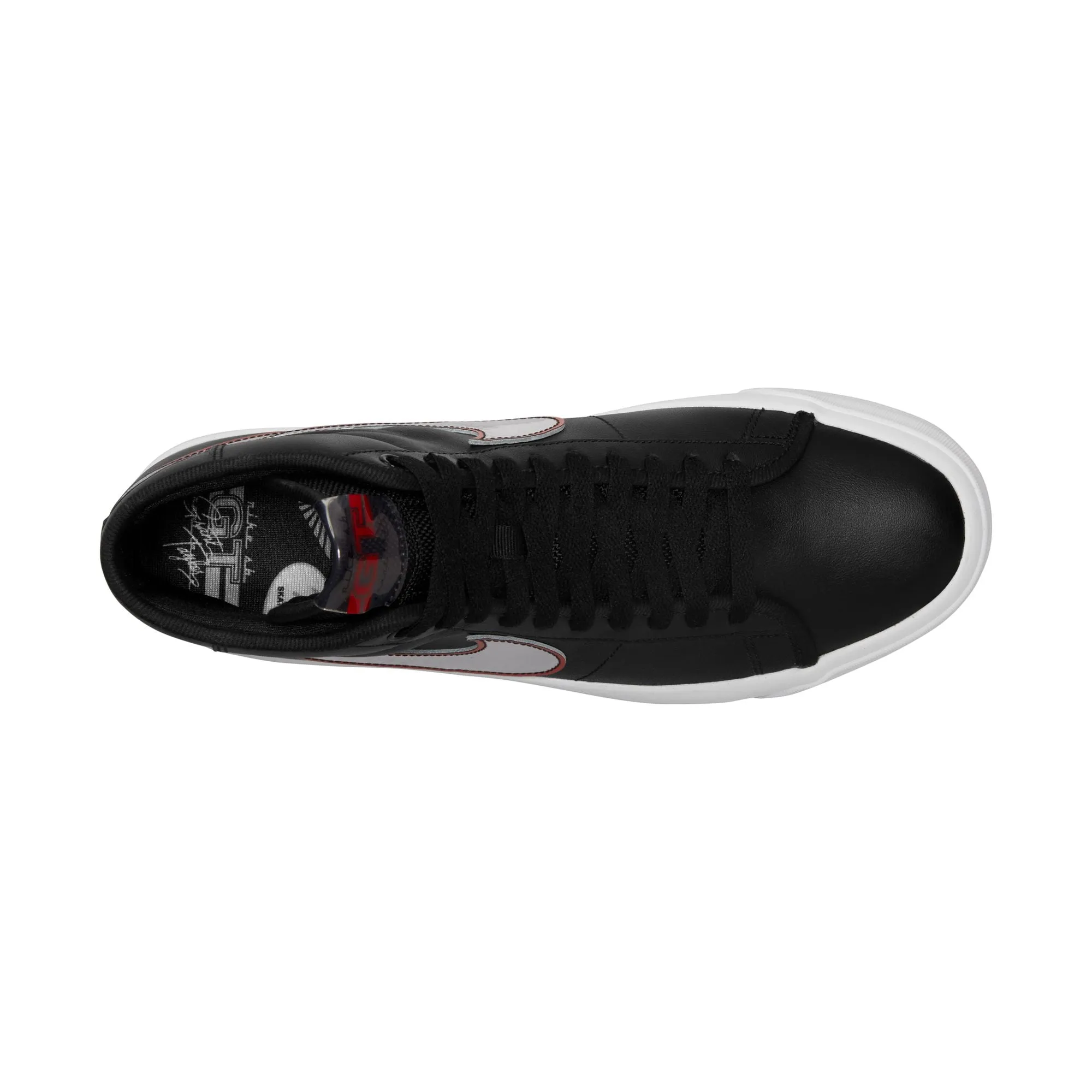 NIKE SB BLAZER MID PRO GT BLACK / METALLIC SILVER