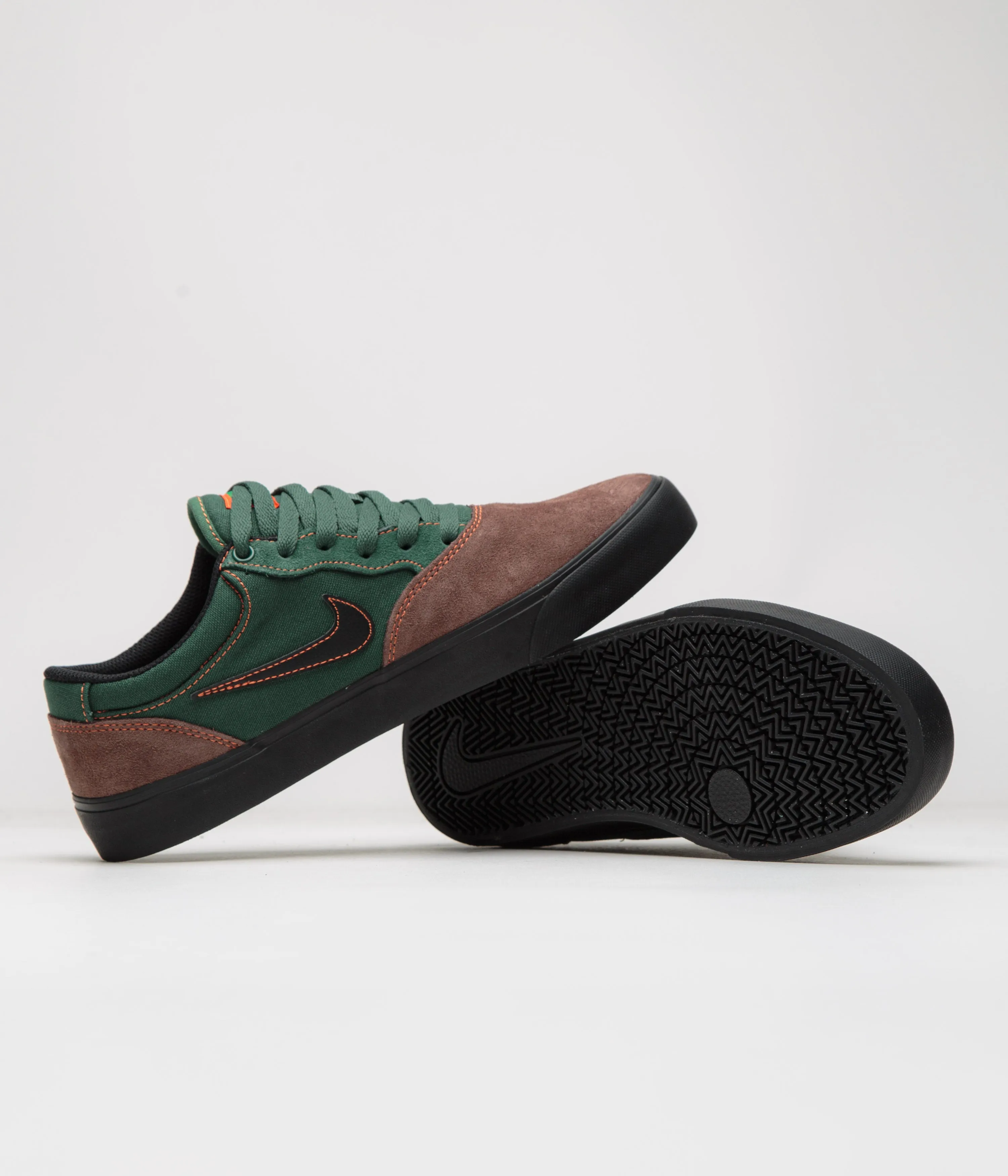 Nike SB Chron 2 Shoes - Light Chocolate / Black - Noble Green