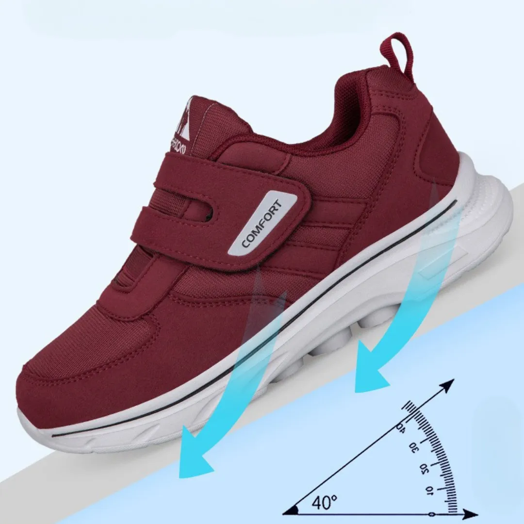 OCW Orthopedic Women Shoes Soft Sole Cushion Velcro Strap Walking Shoes