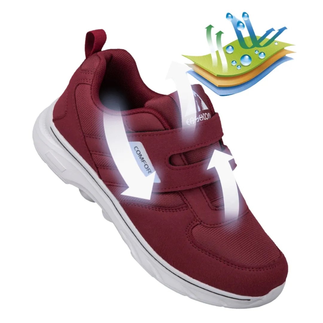 OCW Orthopedic Women Shoes Soft Sole Cushion Velcro Strap Walking Shoes