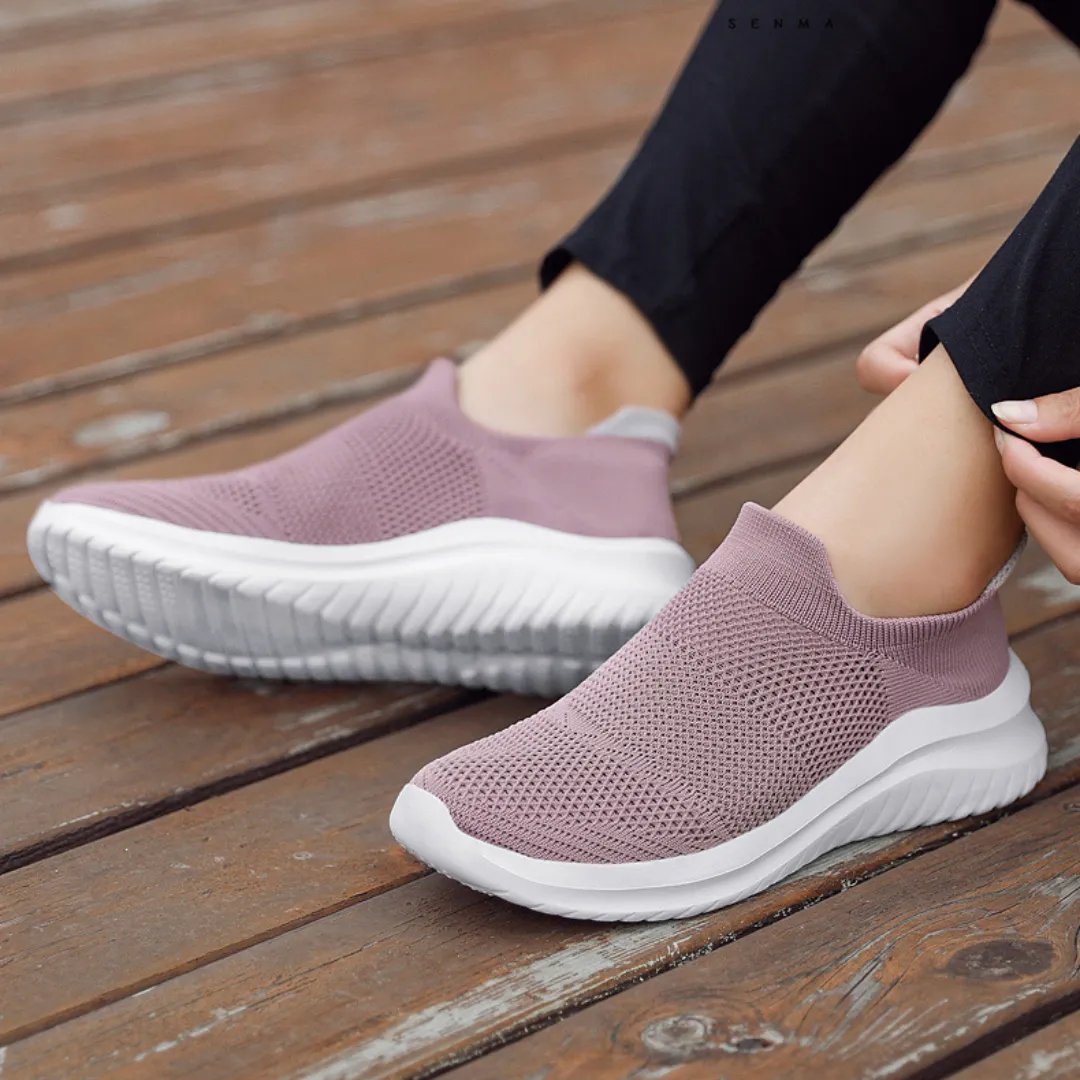 OCW Women Orthopedic Shoes Breathable Mesh Lightweight Slip on Casual Sock Shoes