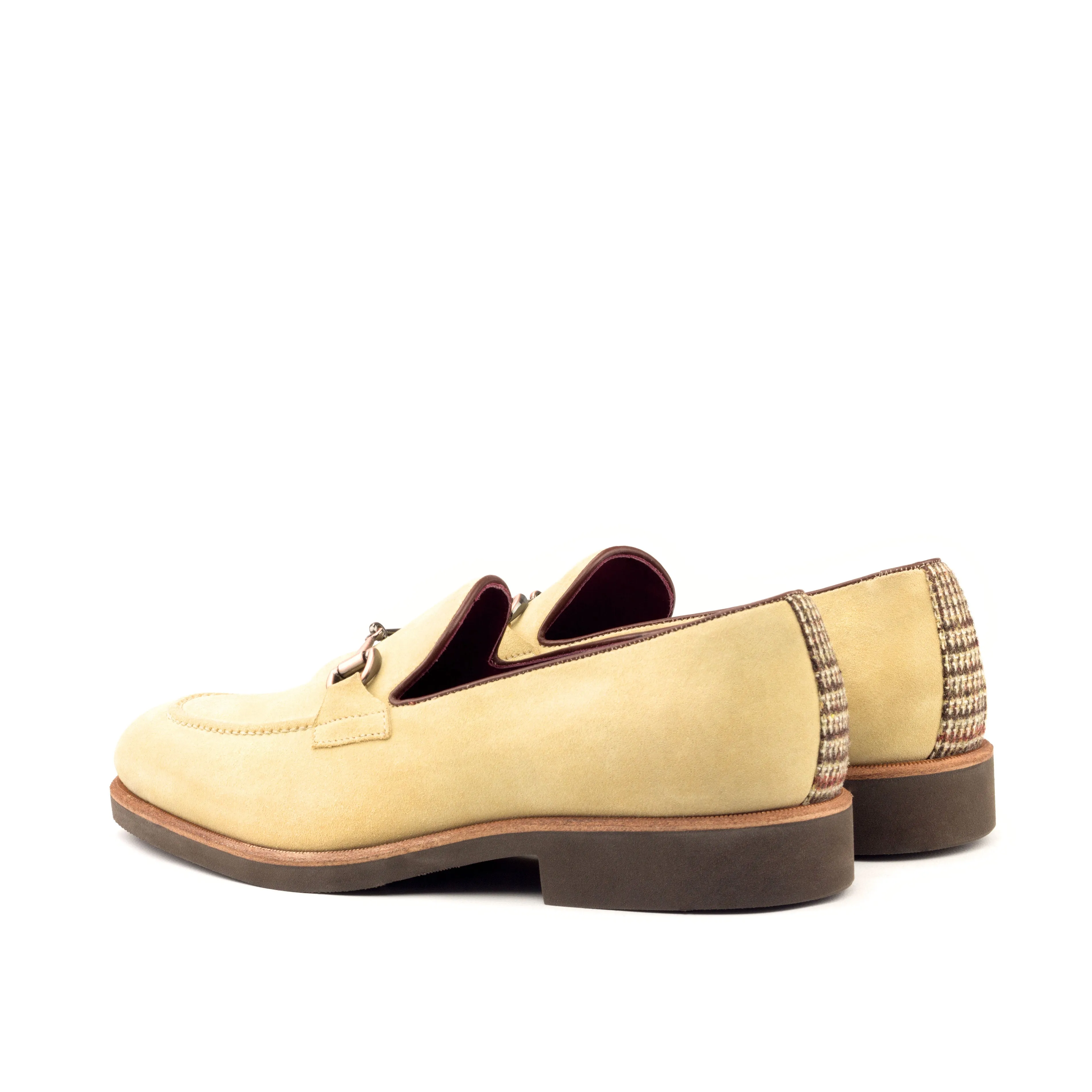 OG Loafer Bit - Lux Suede Sand-Wool Tweed Brown