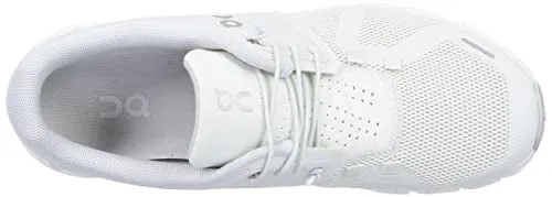 ON Mens Cloud 5 Textile Synthetic Ice White Trainers