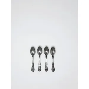 Oneida Michelangelo Set of 4 Demitasse Spoons Quality 18/10 Stainless 4 1/4"